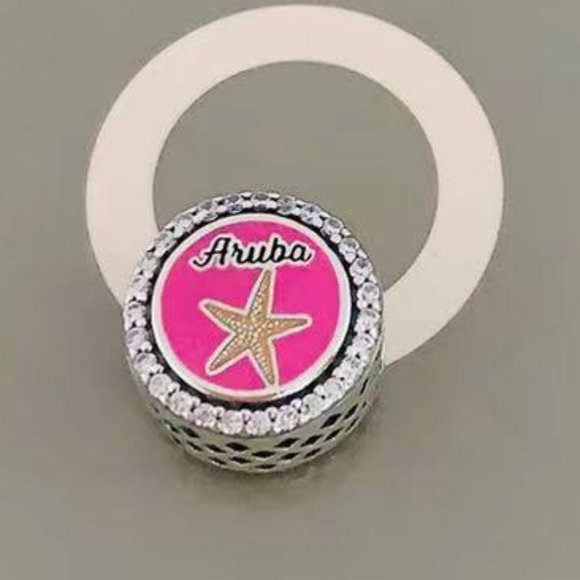 PANDORA Aruba Turtle Flowers Sea Charm - Picture 2 of 3